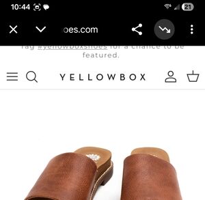 Yellow Box Kalo Slide Sandals Size 8